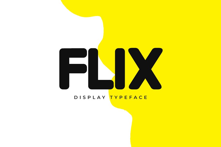 Пример шрифта Flix